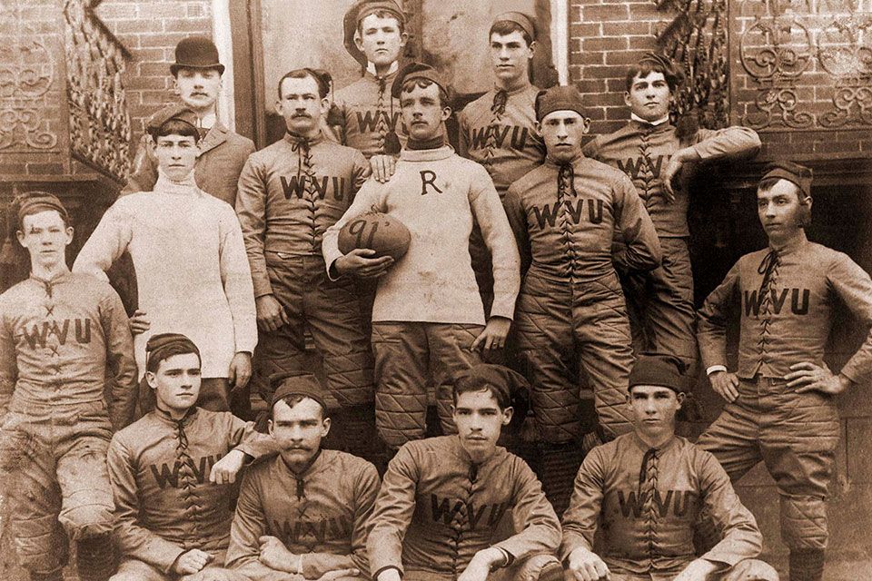 group photo of first football team