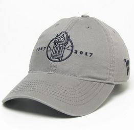 An image of the the Gray WVU 150 Anniversary Hat