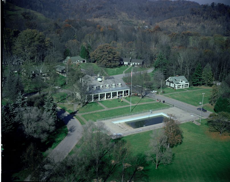 Overhead photo of Jackson's Mill