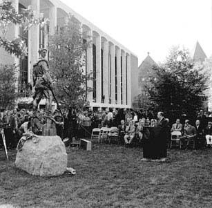 dedication ceremony outside Mountainlair
