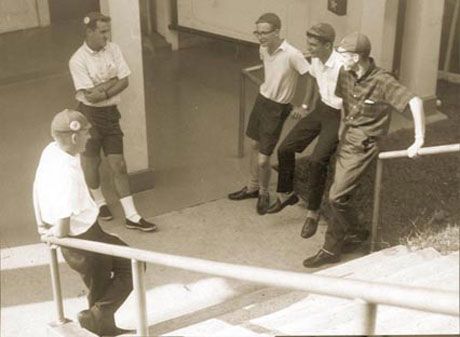 Freshmen wearing beanies in 1965