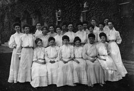 group photo of female students