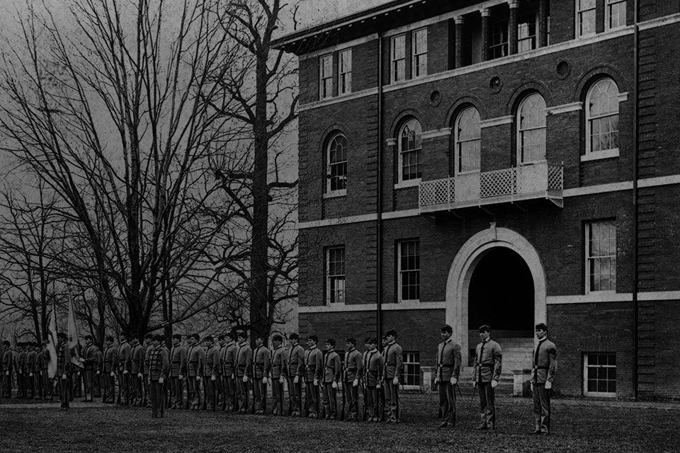 Cadet Corps in front of Chitwood